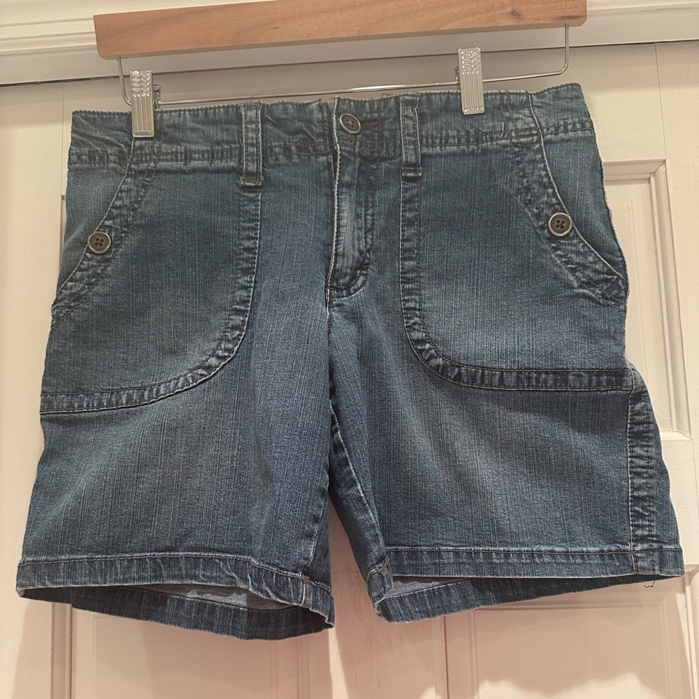 Faded Glory Dark Blue Denim Shorts